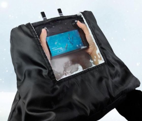 Zateplený vak na ruce pro létání v zimě