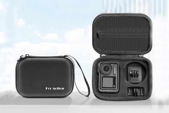 Černé pouzdro s poutkem na kameru DJI Osmo Action 5 Pro