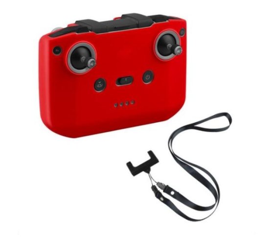 Červený silikonový kryt dálkového ovladače + popruh na krk