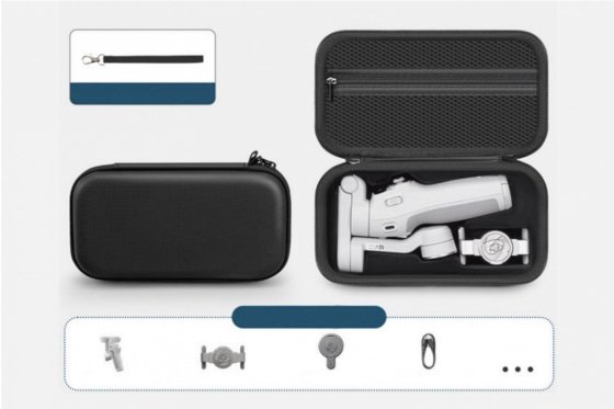 Černé mini pouzdro na stabilizátor DJI Osmo Mobile 7