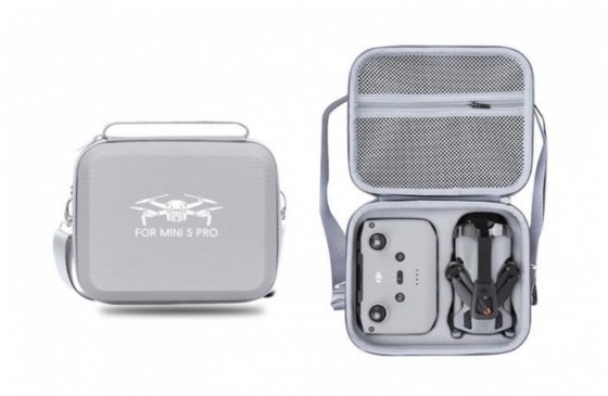 PU pouzdro na rameno na dron DJI Mini 5 Pro (DJI RC-N3) - šedé