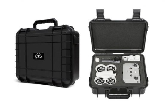 Černý odolný kufr na dron DJI Neo + RC Motion 3