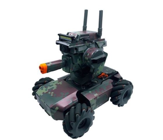 Hnědo-zelený polep na DJI RoboMaster S1