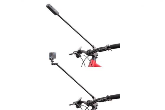 Držák akční kamery na řídítka kola + selfie tyč (50cm)