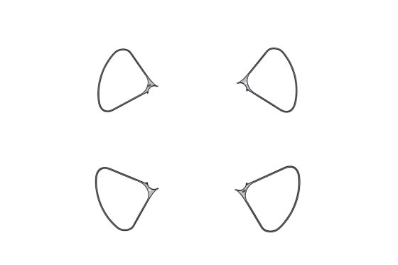 DJI Phantom 4 Adv/Pro/Pro V2.0 ochranné oblouky (Obsidian)