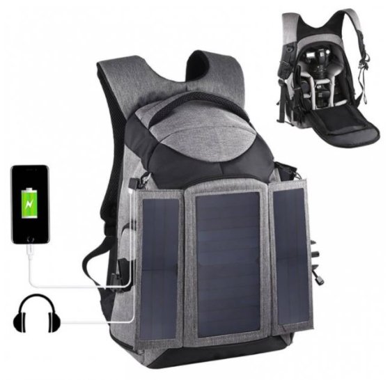 Fotobatoh se solárním panelem