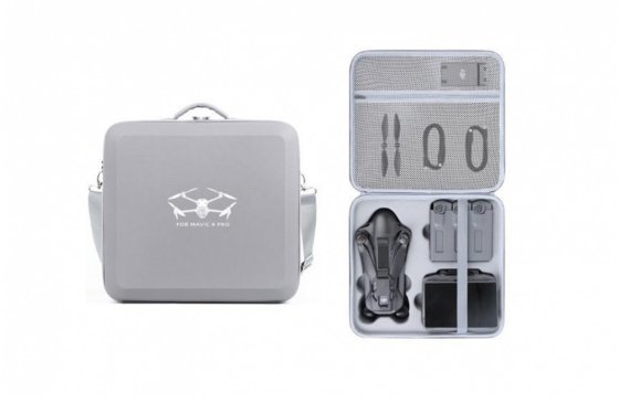 Šedé PU pouzdro na rameno pro dron DJI Mavic 4 Pro
