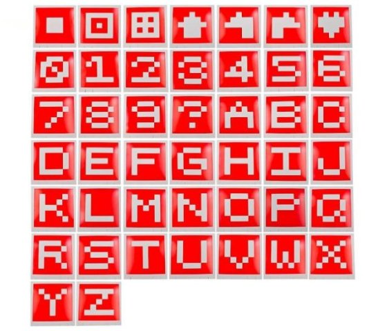 Rozpoznávací karty k DJI RoboMaster S1 (44 ks)