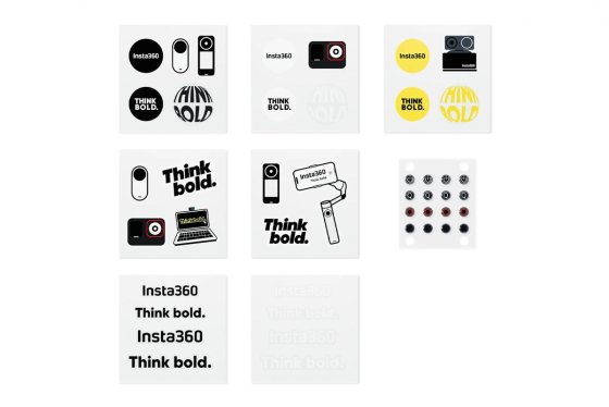 Insta360 Sada nálepek na tlačítka akční kamery Insta360 X5
