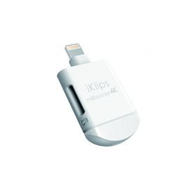 Adam Elements iKlips miREADER 4K Lightning / Micro USB čtečka microSD karet 2in1 - bílá