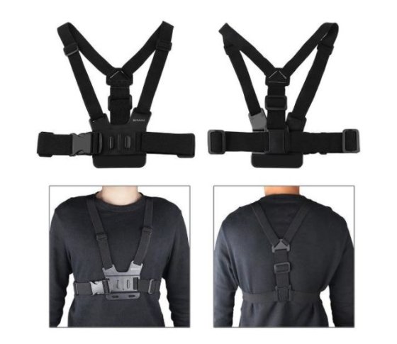 Nastavitelný hrudní popruh na akční kameru