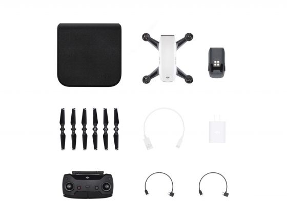 DJI Spark sada s vysílačem (Alpine White)