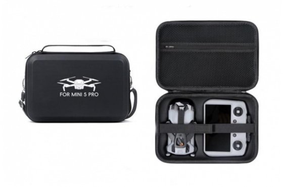 PU pouzdro na rameno na dron DJI Mini 5 Pro s DJI RC 2 - černé