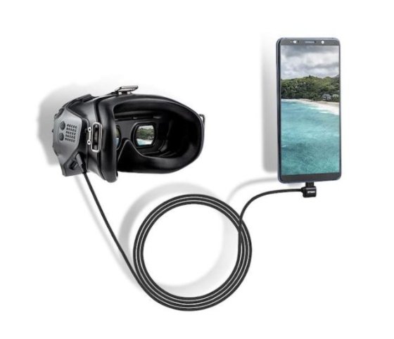 Propojovací kabel Typ-C / Lightning k DJI FPV Goggles V2 (120cm)