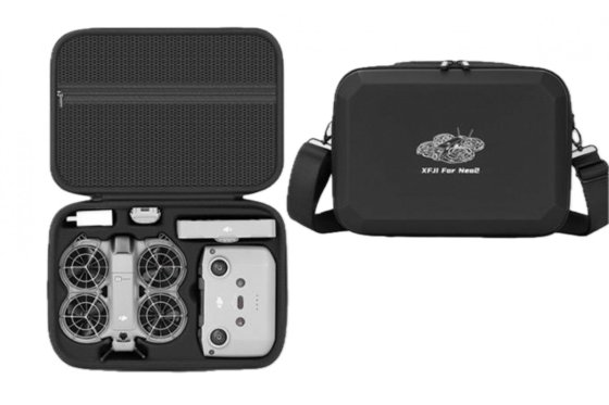 Černé PU pouzdro pro dron DJI Neo 2 + RC-N3