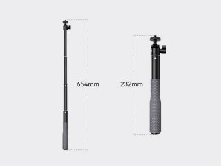 Prodlužující tyč s protiskluzovou rukojetí na akční kameru