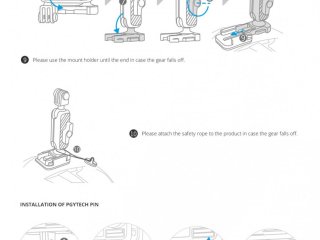 Pgytech univerzální držák akční kamery