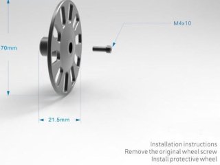 Hliníkové disky kol na DJI RoboMaster S1