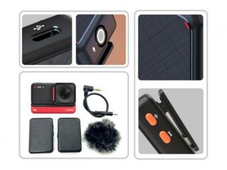 2.4G bezdrátový mikrofon s baterií pro kameru Insta360 ONE RS