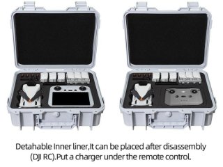 Bílý odolný kufr na dron DJI Mini 3 / Mini 3 Pro