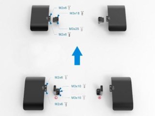 Hliníkové blatníky na DJI RoboMaster S1