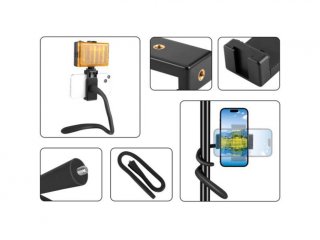 Flexibilní držák akční kamery nebo telefonu