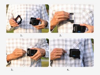 Rychloupínací magnetický držák pro akční kamery