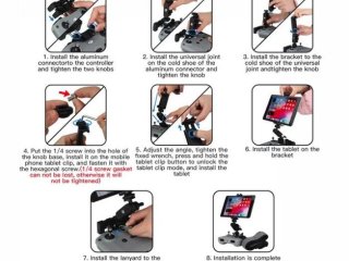 Držák tabletu na dálkový ovladač (natažení pružiny do 18,5 cm)