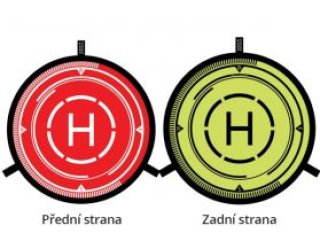 Přistávací plocha pro drony s blikajícím LED 55 cm Adam FLEET - červená/žlutá