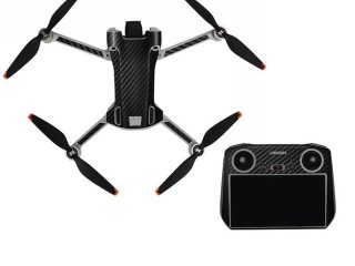 Černý polep na dron DJI Mini 3 Pro + DJI RC