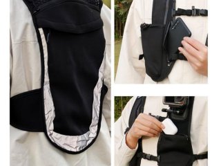 Turistická vesta s držákem na akční kameru