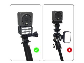 LED světlo s magnetickým adaptérem na kameru DJI Action 2