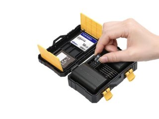 Voděodolný kufřík na paměťové karty