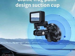 360° držák akční kamery s přísavkou