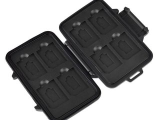 Voděodolné pouzdro pro SD / TF karty (8xSD + 8xTF) - černé