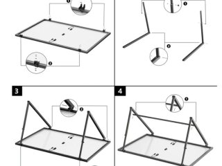 EcoFlow ocelový nastavitelný držák solárního panelu