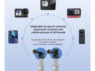 Prodlužující selfie tyč na akční kameru (3m)