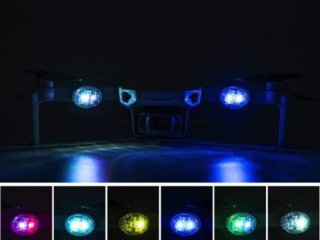 Barevné LED stroboskopické světlo na dron (2ks)