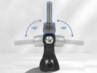 Černý zajišťovací šroub k adaptéru akční kamery
