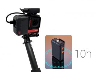 2.4G bezdrátový mikrofon s baterií pro kameru Insta360 ONE RS