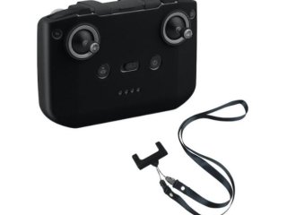 Černý silikonový kryt dálkového ovladače + popruh na krk