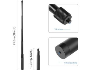 Prodlužující selfie tyč na kameru Insta360 X3 / X2 / One RS (73,5 cm)