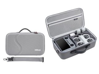 Šedé pouzdro s popruhem přes rameno na dron DJI Neo