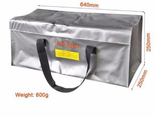 Velký ohnivzdorný obal na baterie dronu