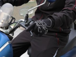 Černé fotografické rukavice (L)