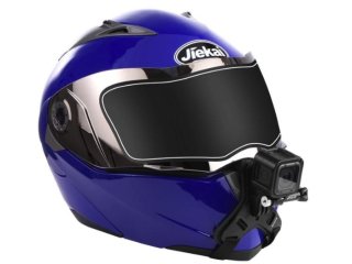 Rychloupínací držák akční kamery na integrální helmu