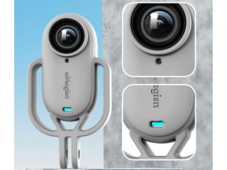 Šedý antivibrační kryt na kameru Insta360 GO 2 / Insta360 GO 3 (vertikální)