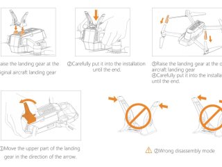 DJI Mavic Pro sada LED osvětlení a zvýšené přistávací nohy