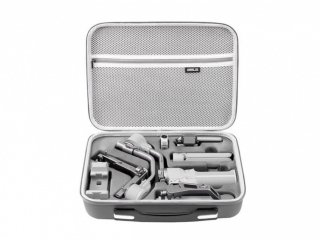 Šedé pouzdro na stabilizátor DJI RS 4 Mini s popruhem přes rameno