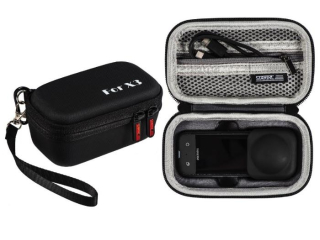 Černé mini pouzdro na kameru Insta360 X3